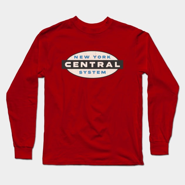 New York Central System Railroad Long Sleeve T-Shirt by Turboglyde